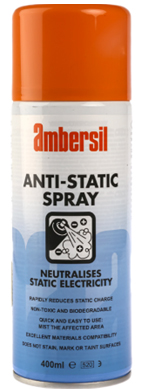 ANTISTATIC SPRAY, 400ML. Cleaner, Antistatic, Anti Duster, Powerful, Dry, Inert Gas, Aerosol, 400 ml 